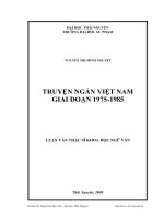 Truyện ngắn việt nam giai đoạn 1975-1985