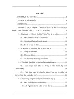 Hoàn thiện công tác lập dự án đầu tư tại Công ty cổ phần Vật tư Vận tải xi măng