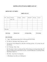 Hướng dẫn sử dụng phiếu bản le