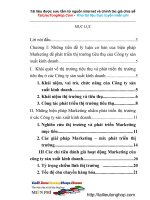 Những biện pháp Marketing nhằm phát triển thị trường sản phẩm máy công cụ và phụ tùng.doc