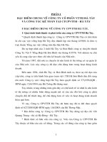 Tổ chức công tác kế toán các khoản tạm ứng và các khoản cầm cố ký cược ký quỹ ngắn hạn tại cty CPVT tổng hợp Hà Tây