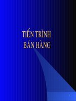 Tiến trình bán hàng