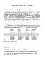 Đề thi thử đại học môn tiếng anh 12