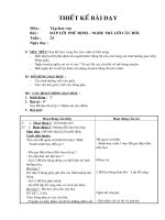 Giáo án Tập làm văn - Lớp 2 - Đáp lời phủ định - Nghe trả lời câu hỏi.doc