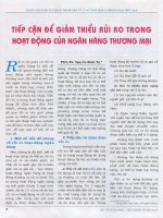 Tiếp cận để giảm thiểu rủi ro trong hoạt động của ngân hàng thương mại .pdf