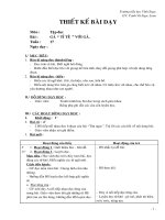 Giáo án Tập đọc - Lớp 2 - Gà tỉ tê với gà