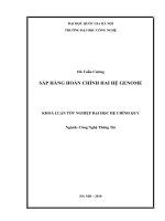 Sắp hàng hoàn chỉnh hai hệ genome