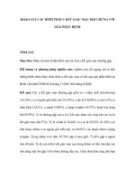 Khảo sát các hình thái u kết giác mạc đối chứng với giải phẫu bệnh