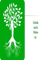 Bài giảng Chính sách nhân sồi buổi 1