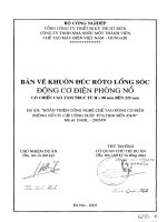 Bản vẽ đúc khuôn roto lồng sóc động cơ điện phòng nổ có chiều cao trung trực