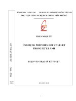 ứng dụng phép biến đổi wavelet trong xử lý ảnh