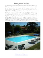 Cấm kỵ khi bài trí nước