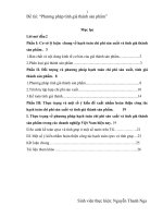 Phương pháp tính giá thành sản phẩm