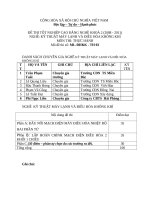 Đề thi thực hành kỹ thuật máy lạnh và điều hòa không khí 3