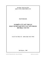 Nghiên cứu kỹ thuật bảo vệ bản quyền các sản phẩm đồ họa vectơ