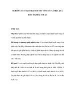 Nghiên cứu u mạch bạch huyết vùng cổ và hiệu quả điều trị phẫu thuật