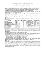 Đề thi môn Ngân hàng thương mại