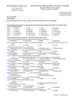 Đề thi tuyển sinh đại học, cao đẳng môn tiếng anh năm 2008 mã đề 846
