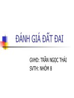 Những thuận lợi và bất lợi của phương pháp đánh giá đất đai song song và đánh giá đất đai hai giai đoạn