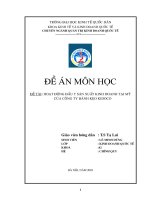 KD sản phẩm của Kinh Đô tại Mĩ