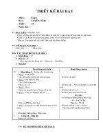 Giáo án Toán học - Lớp 2 - Phép trừ luyện tập