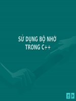 Hướng đối tượng Sử dụng bộ nhớ