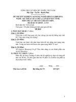 Đề thi lý thuyết kỹ thuật sửa chữa, lắp ráp máy tính 13