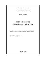 Triển khai dịch vụ giám sát thiết bị đầu cuối