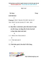 Đổi mới công tác quản lý thu thuế trên địa bàn tỉnh Hà Giang