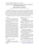 Tìm hiểu sự phát sinh hình thái chồi trong nuôi cấy invitro