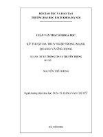 Kỹ thuật đa truy nhập trong mạng quang và ứng dụng