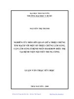 Nghiên cứu mối liên quan giữa triệu chứng tim mạch với một số triệu chứng lâm sàng, cận lâm sàng ở bệnh nhân basedow điều trị tại bệnh viện nội tiết t