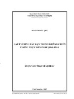 Hậu phương bắc Cạn trong kháng chiến chống thực dân pháp (1945-1954)