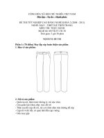 Đề thi thực hành may thiết kế thời trang 30