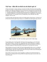 Việt Nam - điểm đến ưa thích của du khách quốc tế