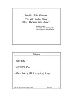 Lập trình C  Windows 14_thư viện liên kết động