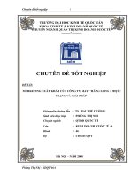 Marketing xuất khẩu của công ty may thăng long : Thực trạng và giải pháp