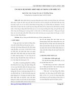 Ứng dụng hệ mờ điều khiển điện áp trong lưới nhiều nút