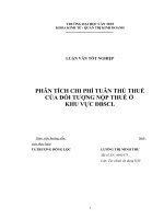 Phân tích các chi phí trong việc tuân thủ thuế của các doanh nghiệp.doc