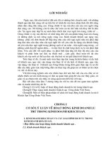 hoạt động kinh doanh lưu trú trong khách sạn