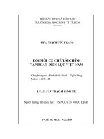 Đổi mới cơ chế tài chính tập đoàn điện lực Việt Nam