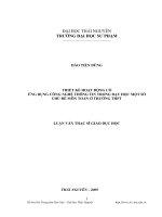 Thiết kế hoạt động có ứng dụng công nghệ thông tin trong dạy học một số chủ đề môn toán ở trường thpt .pdf