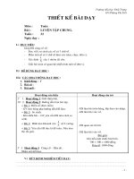 Giáo án Toán học - Lớp 2 - Luyện tập chung - Tuần 32