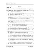 Chất lượng dịch vụ của bộ phận nhà hàng khách sạn