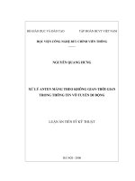 Xử lý Anten mảng theo không gian - Thời gian trong thông tin vô tuyến di động