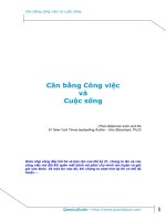 Cân bằng công việc và cuộc sống