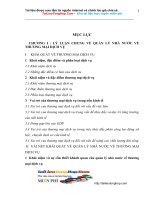 Tăng cường quản lý Nhà nước đối với thương mại dịch vụ trong điều kiện hội nhập KT.doc