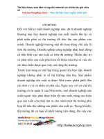 Một số biện pháp nhằm mở rộng thị trường tiêu thụ sản phẩm của CT May Chiến Thắng.doc