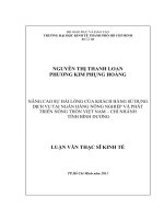 Nâng cao sự hài lòng của khách hàng sử dụng dịch vụ tại Agribank Bình Dương