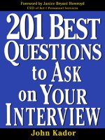 201 Best Questions to Ask On Your Interview 